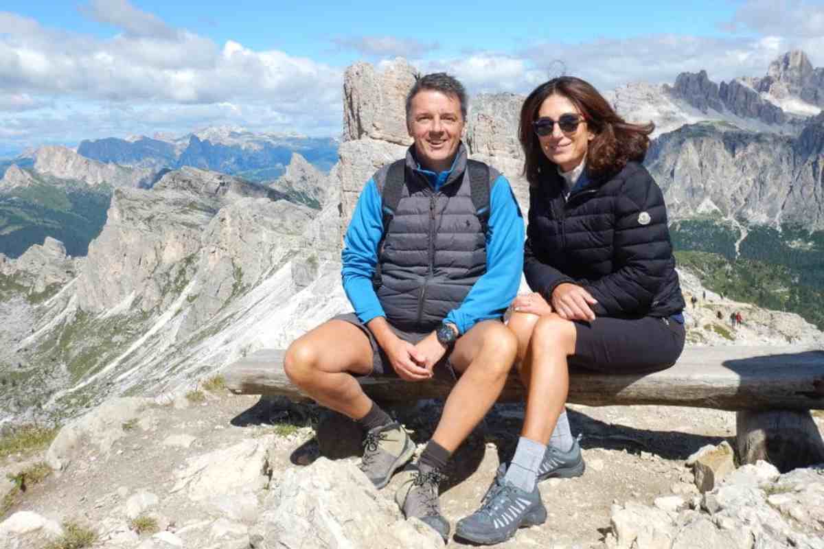 Matteo Renzi e la moglie Agnese in vacanza
